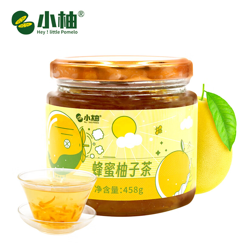 小柚蜂蜜柚子茶 下午冲饮水果茶冲调 冷热冲泡茶 果肉